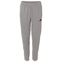 Adidas Men's Medium Grey Heather Game & Go Fleece 3-Bar Sweatpants