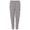 Adidas Men's Medium Grey Heather Game & Go Fleece 3-Bar Sweatpants