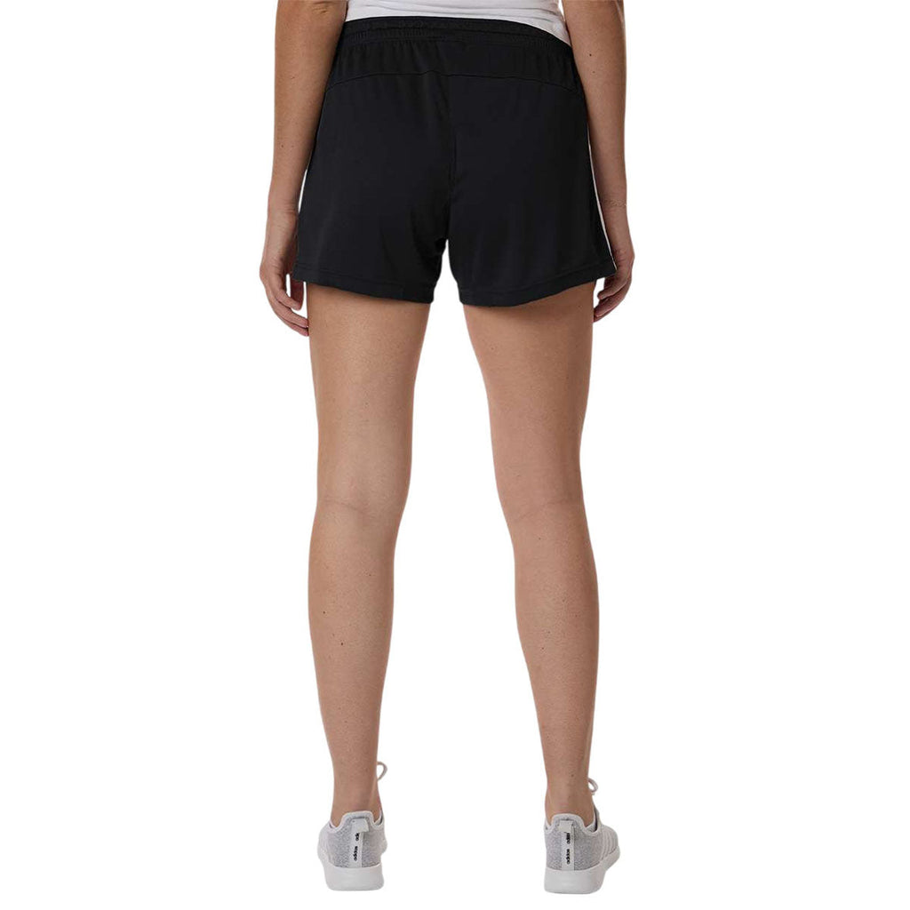 Adidas Women's Black/White 3-Stripes 3" Shorts