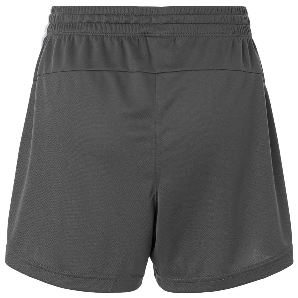 Adidas Women's Team Grey Four/White 3-Stripes 3" Shorts