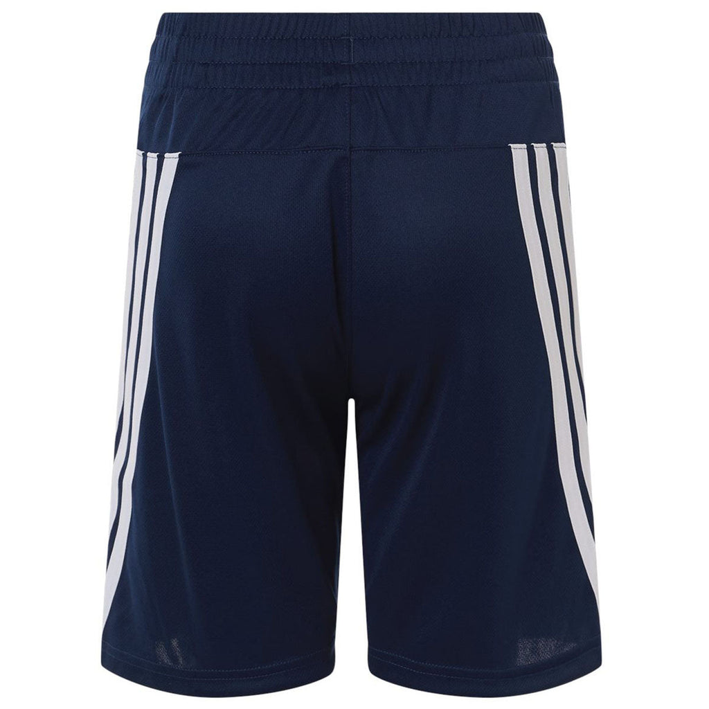 Adidas Youth Collegiate Navy/White 3-Stripes 7" Shorts