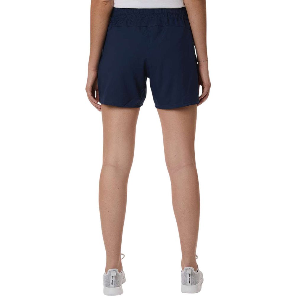 Adidas Women's Team Navy Blue/White D4T Woven 3" Shorts