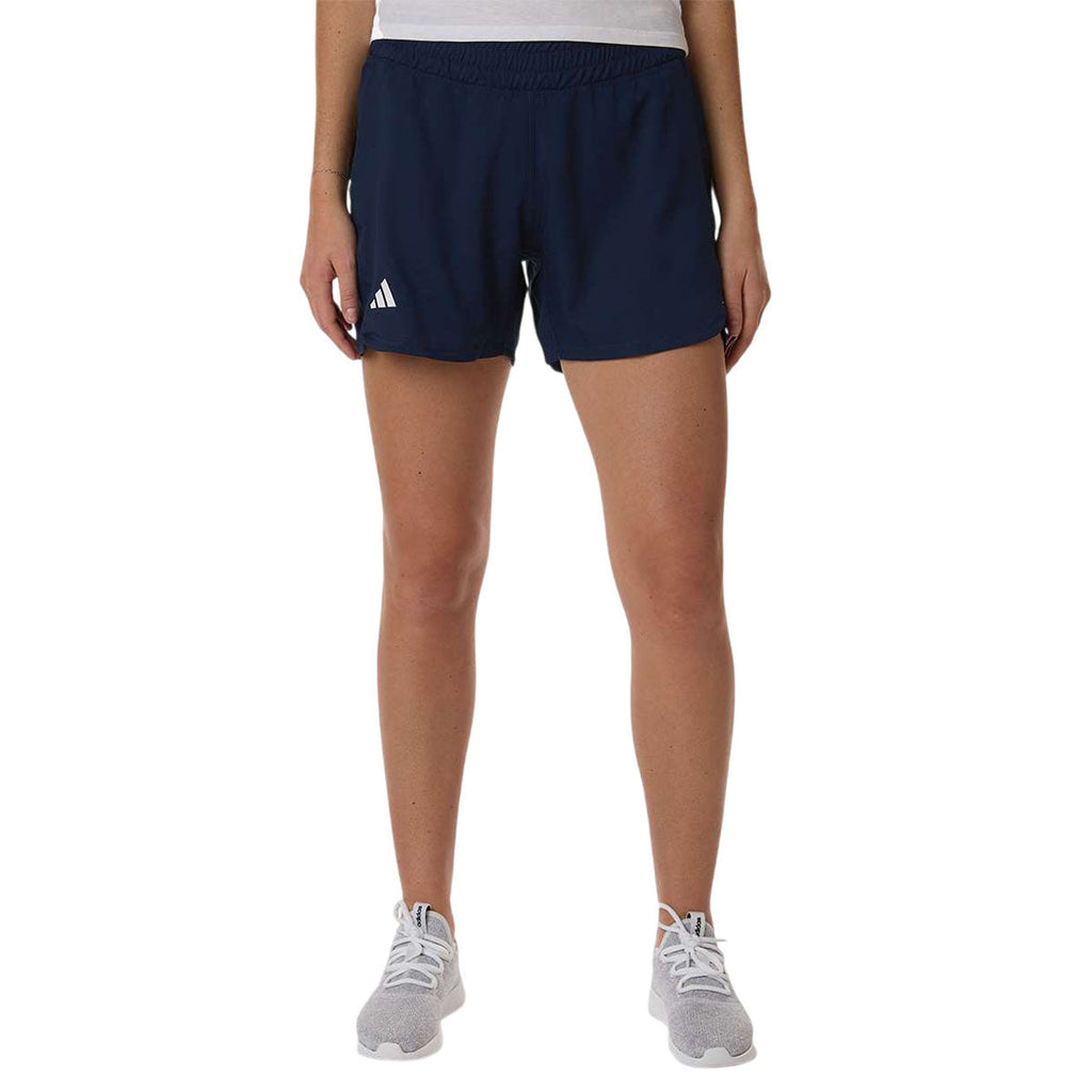 Adidas Women's Team Navy Blue/White D4T Woven 3" Shorts