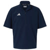 Adidas Men's Team Navy Blue/ White Short Sleeve Quarter-Zip Pullover
