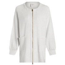 Varley Women's Ivory Marl Augusta Zip-Through Sweat
