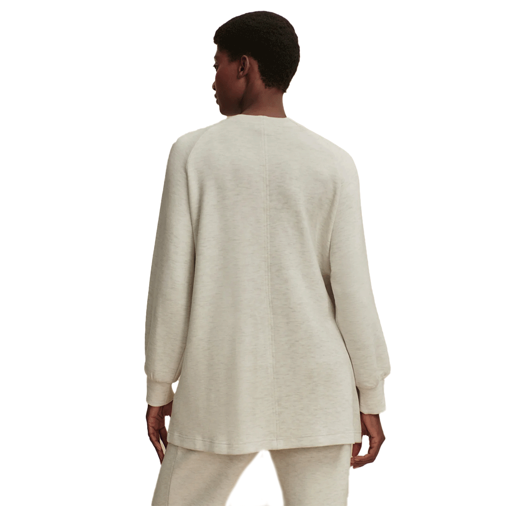 Varley Women's Ivory Marl Augusta Zip-Through Sweat