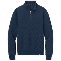 Brooks Brothers Men's Navy Blazer Diamond Quilt 1/4-Zip