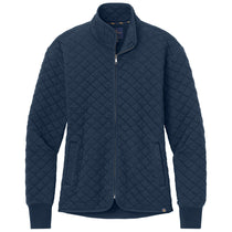 Brooks Brothers Women's Navy Blazer Diamond Quilt Full-Zip
