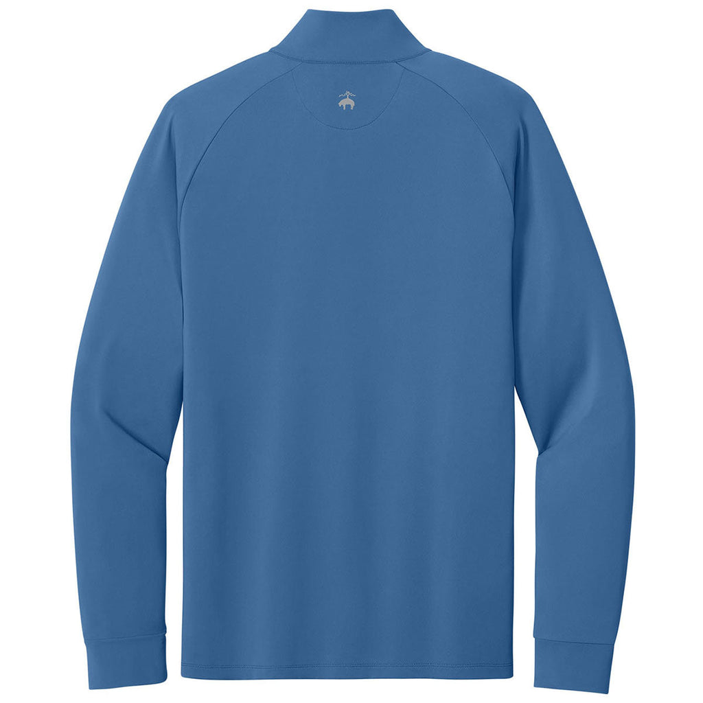 Brooks Brothers Men's Charter Blue Luxe Performance 1/4-Zip