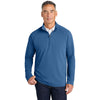 Brooks Brothers Men's Charter Blue Luxe Performance 1/4-Zip
