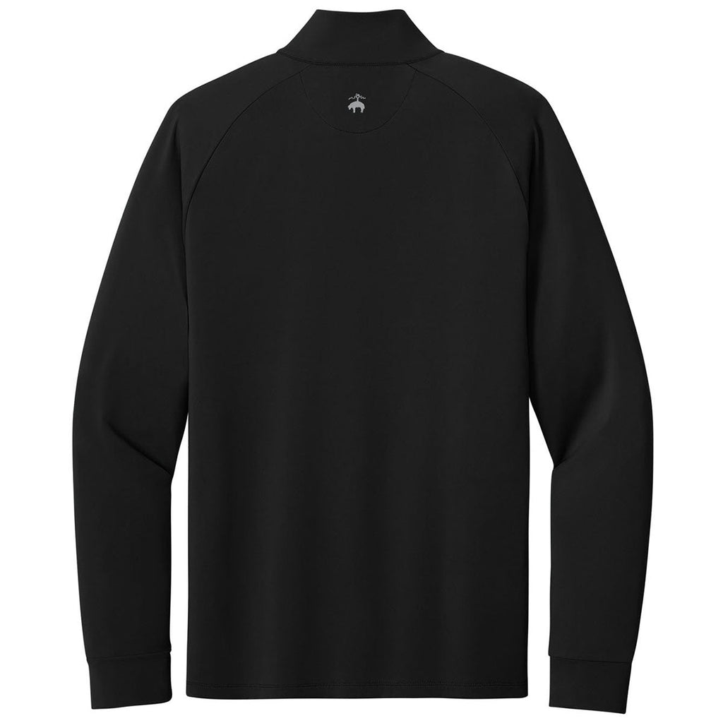 Brooks Brothers Men's Deep Black Luxe Performance 1/4-Zip