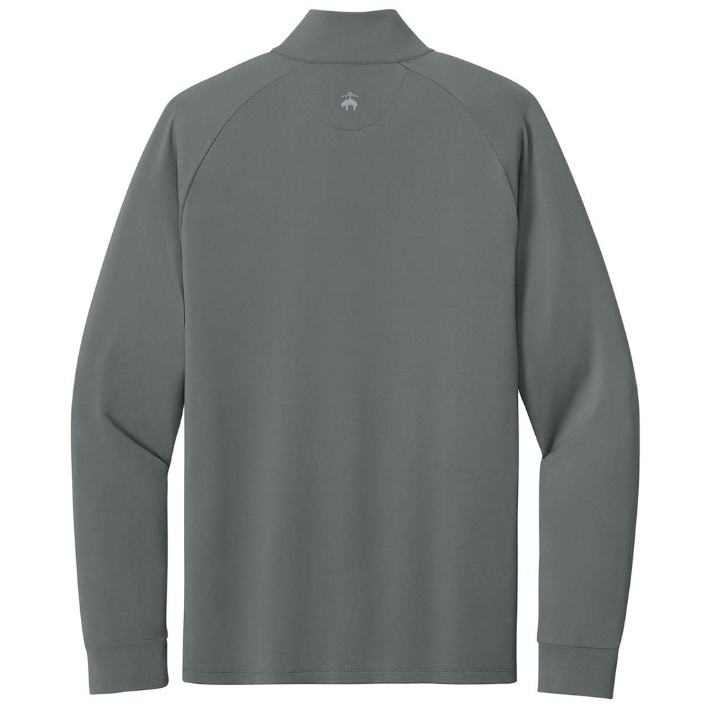 Brooks Brothers Men's Shadow Grey Luxe Performance 1/4-Zip
