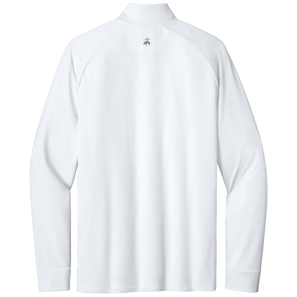 Brooks Brothers Men's White Luxe Performance 1/4-Zip