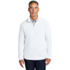 Brooks Brothers Men's White Luxe Performance 1/4-Zip