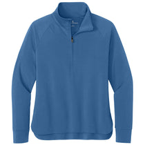 Brooks Brothers Women's Charter Blue Luxe Performance 1/4-Zip