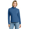 Brooks Brothers Women's Charter Blue Luxe Performance 1/4-Zip