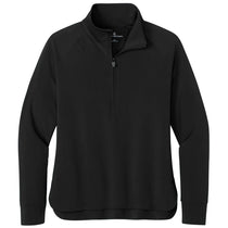 Brooks Brothers Women's Deep Black Luxe Performance 1/4-Zip