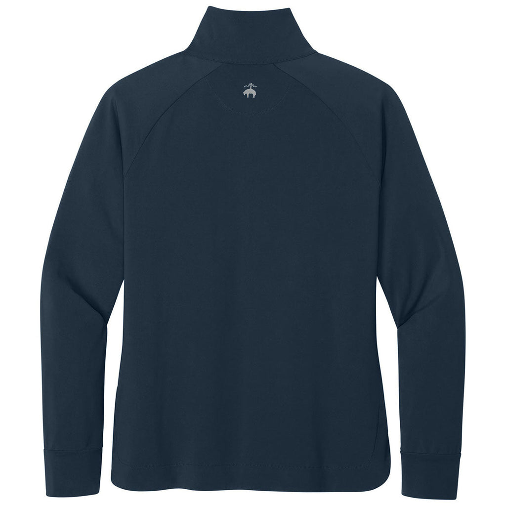 Brooks Brothers Women's Navy Blazer Luxe Performance 1/4-Zip