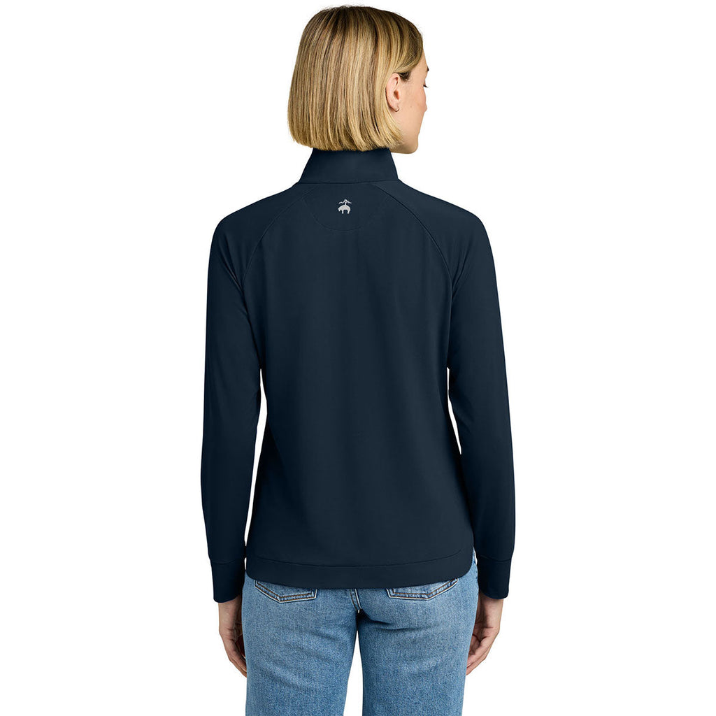 Brooks Brothers Women's Navy Blazer Luxe Performance 1/4-Zip