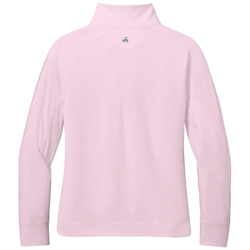 Brooks Brothers Women's Pearl Pink Luxe Performance 1/4-Zip