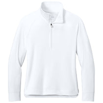 Brooks Brothers Women's White Luxe Performance 1/4-Zip