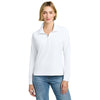 Brooks Brothers Women's White Luxe Performance 1/4-Zip