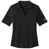 Brooks Brothers Women's Deep Black Pinpoint Pique Polo