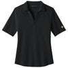Brooks Brothers Women's Deep Black Pinpoint Pique Polo