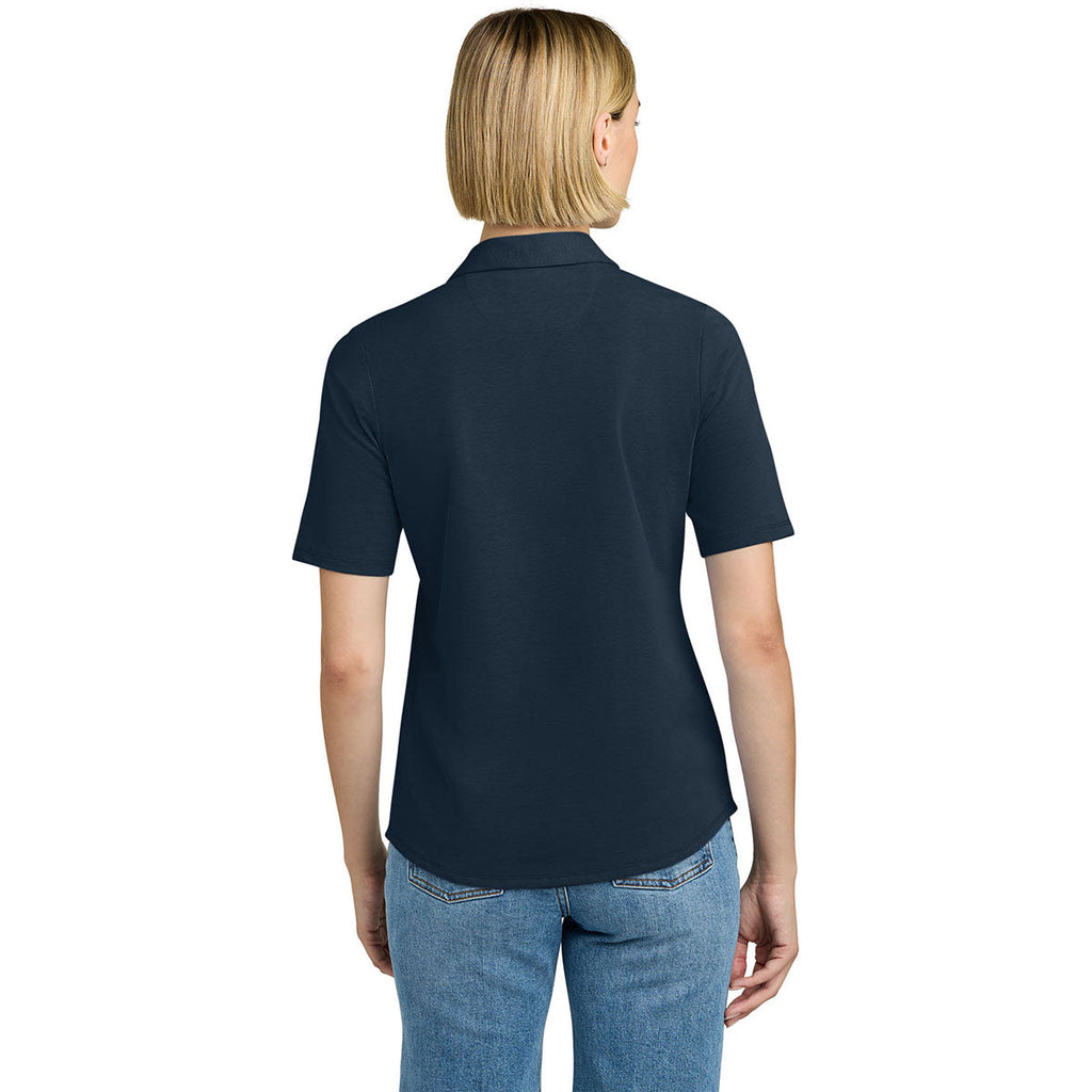 Brooks Brothers Women's Navy Blazer Pinpoint Pique Polo