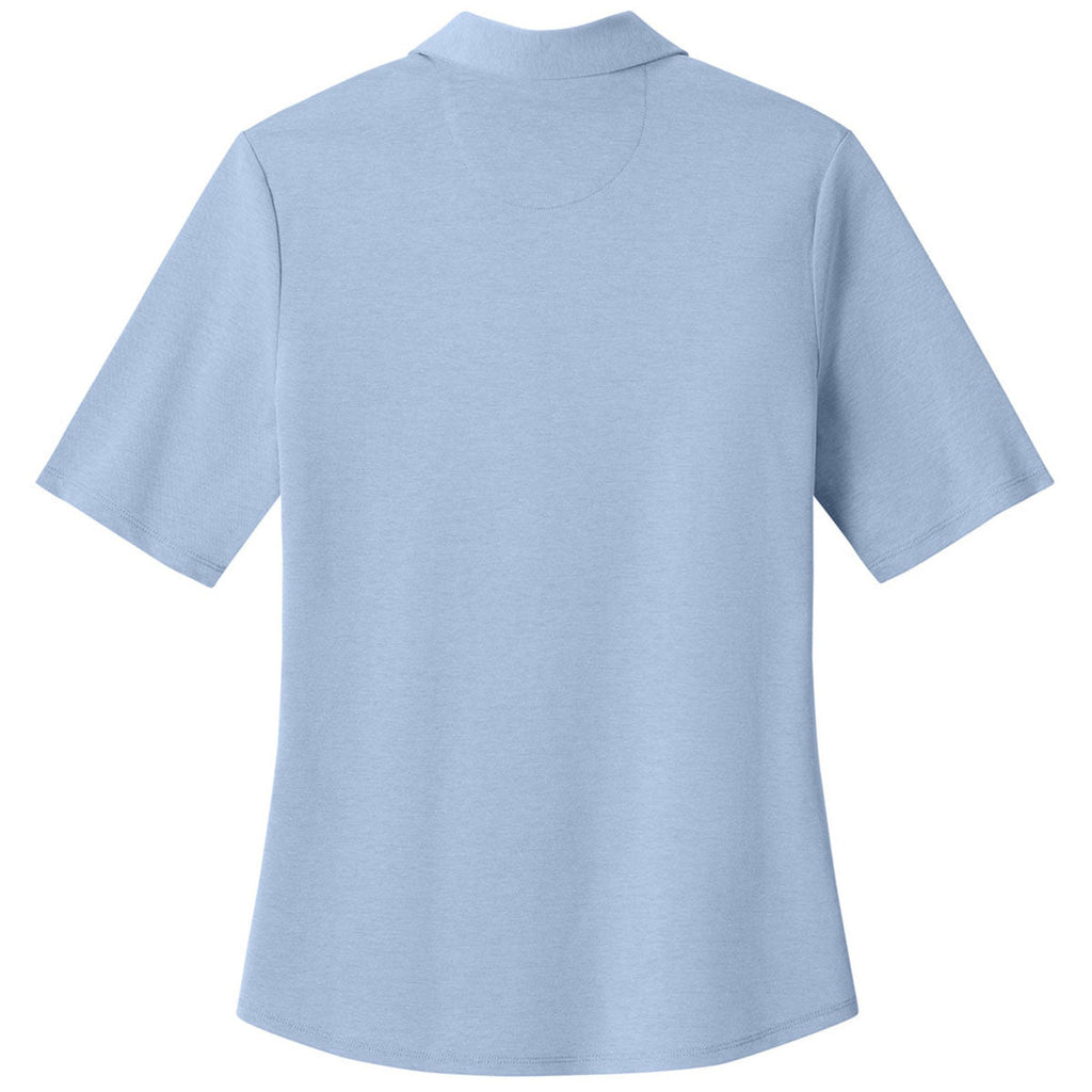 Brooks Brothers Women's Newport Blue End On End Pinpoint Pique Polo