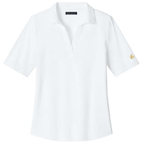 Brooks Brothers Women's White Pinpoint Pique Polo