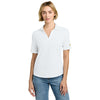 Brooks Brothers Women's White Pinpoint Pique Polo