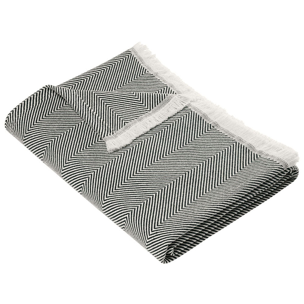 Brooks Brothers Windsor Grey/Parchment Coastal Throw