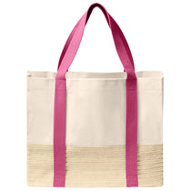 Port Authority Awareness Pink Straw Market Tote