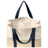 Port Authority River Blue Navy Straw Market Tote