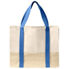 Port Authority Ultramarine Blue Straw Market Tote