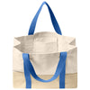 Port Authority Ultramarine Blue Straw Market Tote