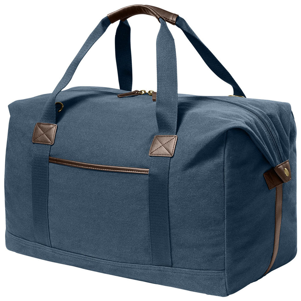 Port Authority River Blue Navy Washed Canvas Duffel
