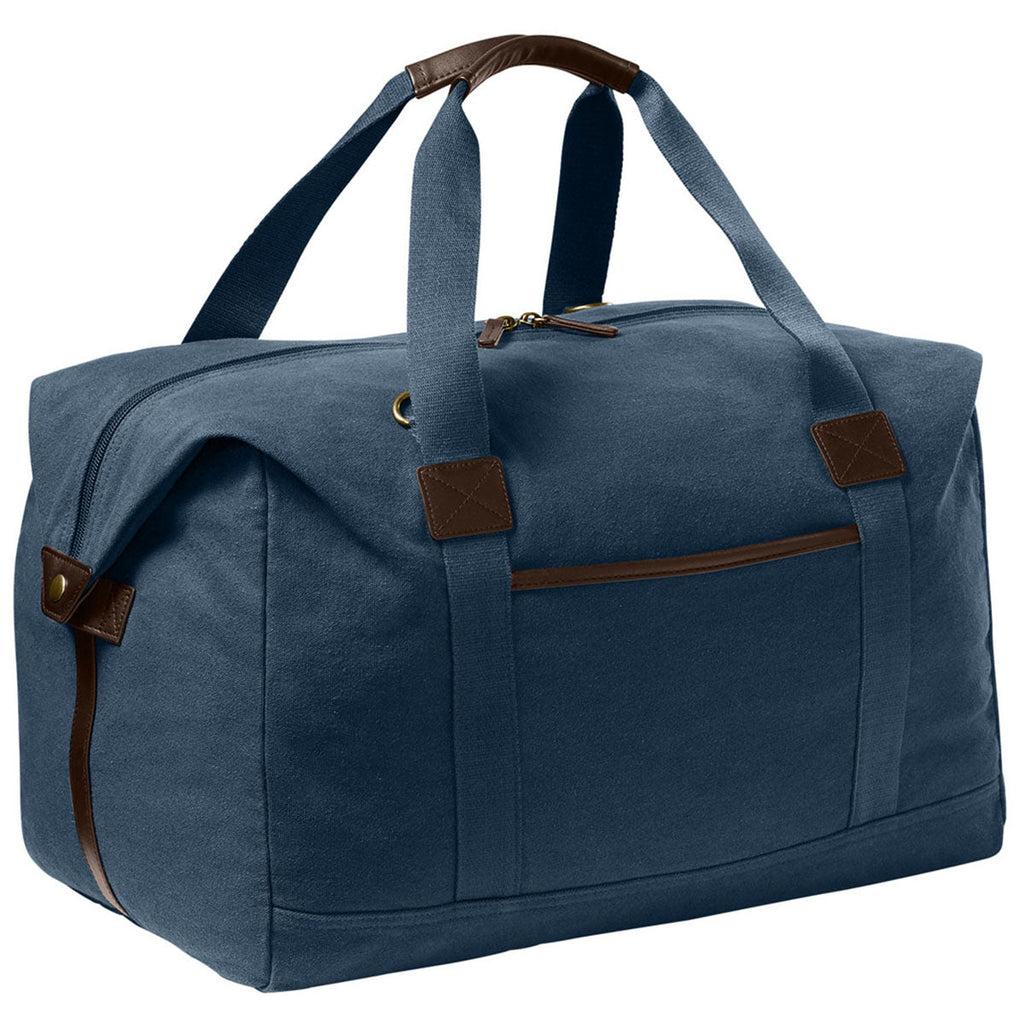 Port Authority River Blue Navy Washed Canvas Duffel