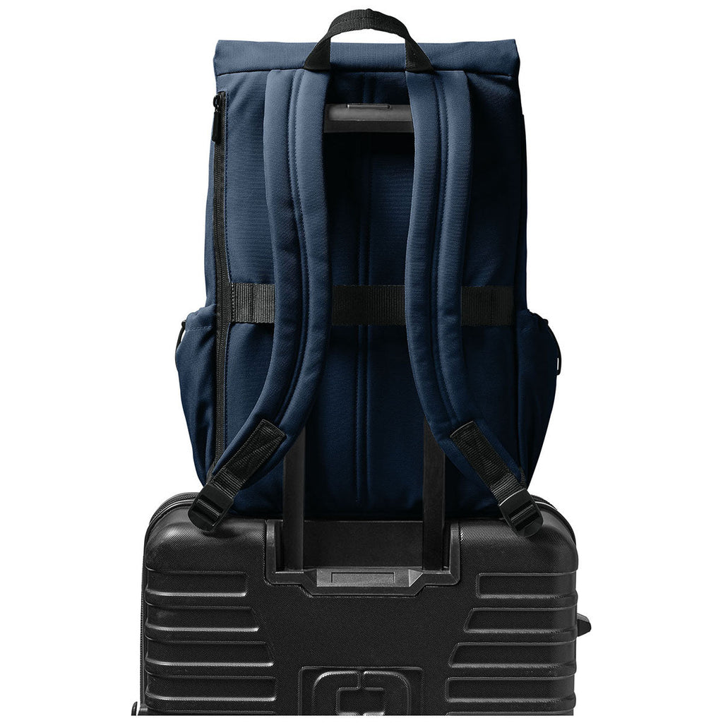 Port Authority River Blue Navy Matte Oxford Backpack