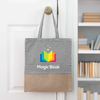 Beacon Heathered Grey/Jute Quetico 8 Oz. Cotton And Jute Convention Tote