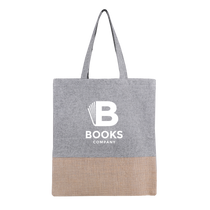 Beacon Heathered Grey/Jute Quetico 8 Oz. Cotton And Jute Convention Tote