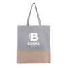 Beacon Heathered Grey/Jute Quetico 8 Oz. Cotton And Jute Convention Tote