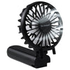 Brookstone Black Handheld Portable Fan