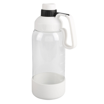 Evans Transcluent Clear Bottle with Silicone Pet Bowl