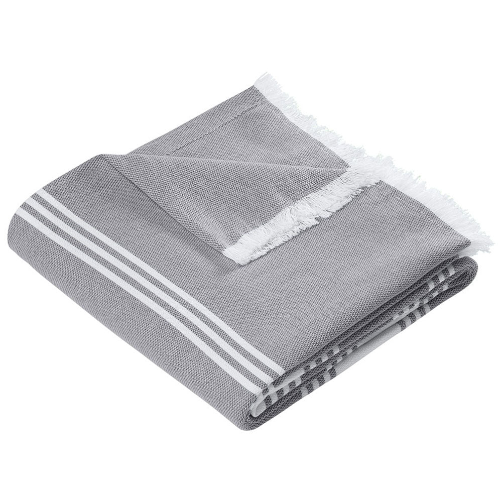 Port Authority Sterling Grey/White Beach Throw