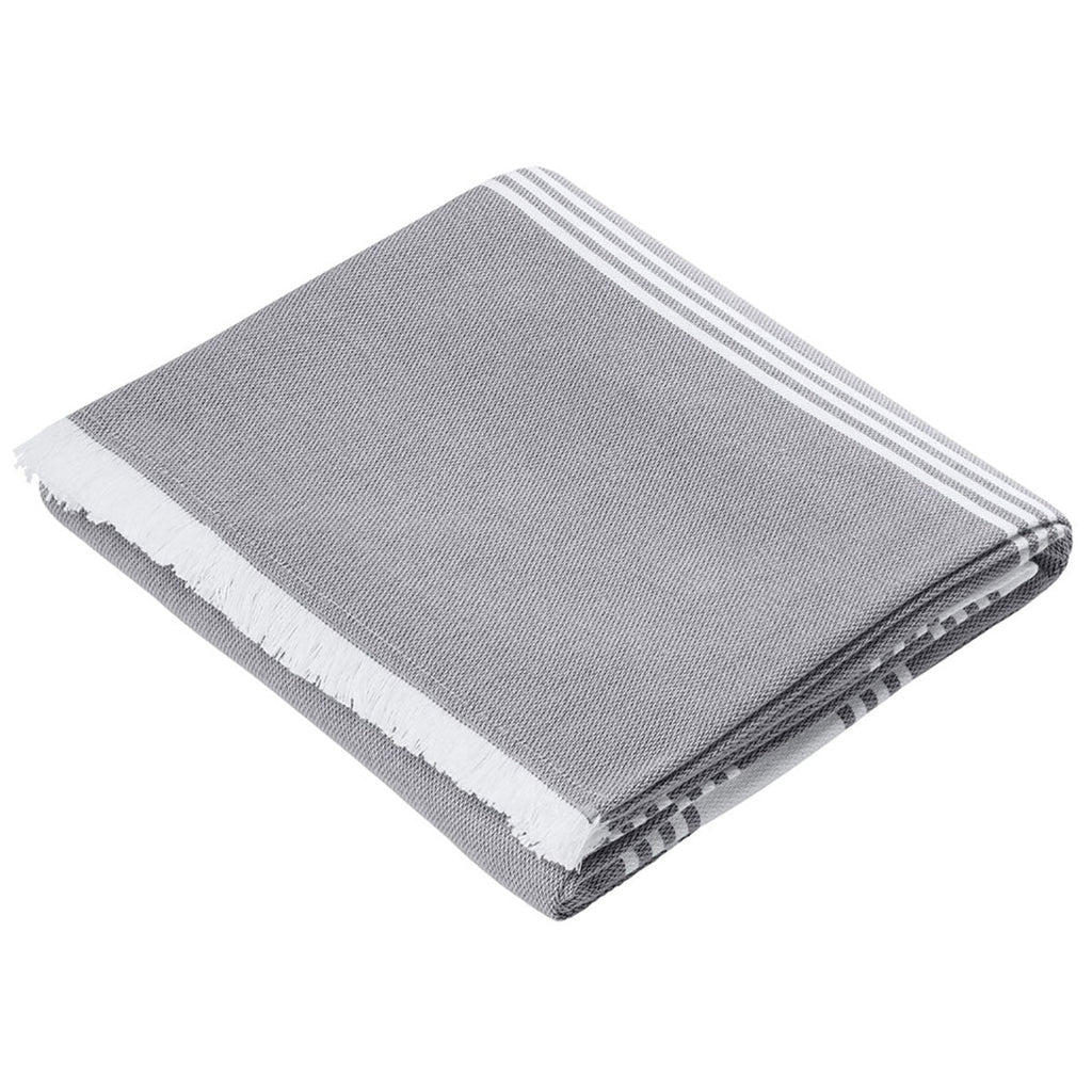 Port Authority Sterling Grey/White Beach Throw
