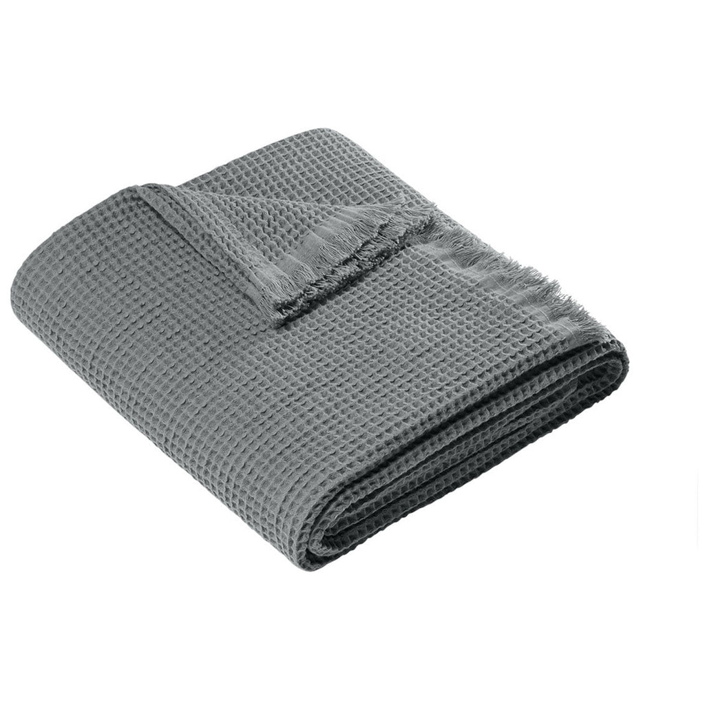 Port Authority Gusty Grey Waffle Throw