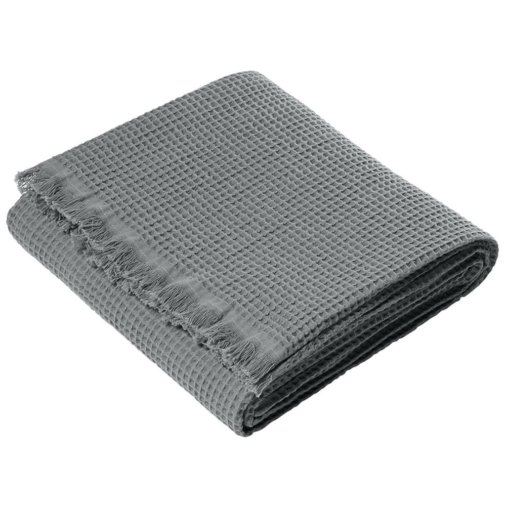 Port Authority Gusty Grey Waffle Throw