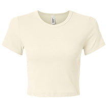 American Apparel Women's Bone Baby Rib Cropped Tee